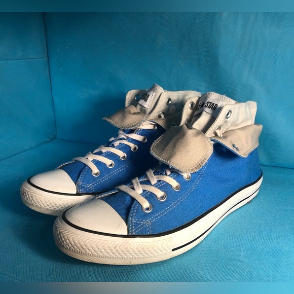 Blue Converse Chuck Taylor double upper - Picture 2 of 16